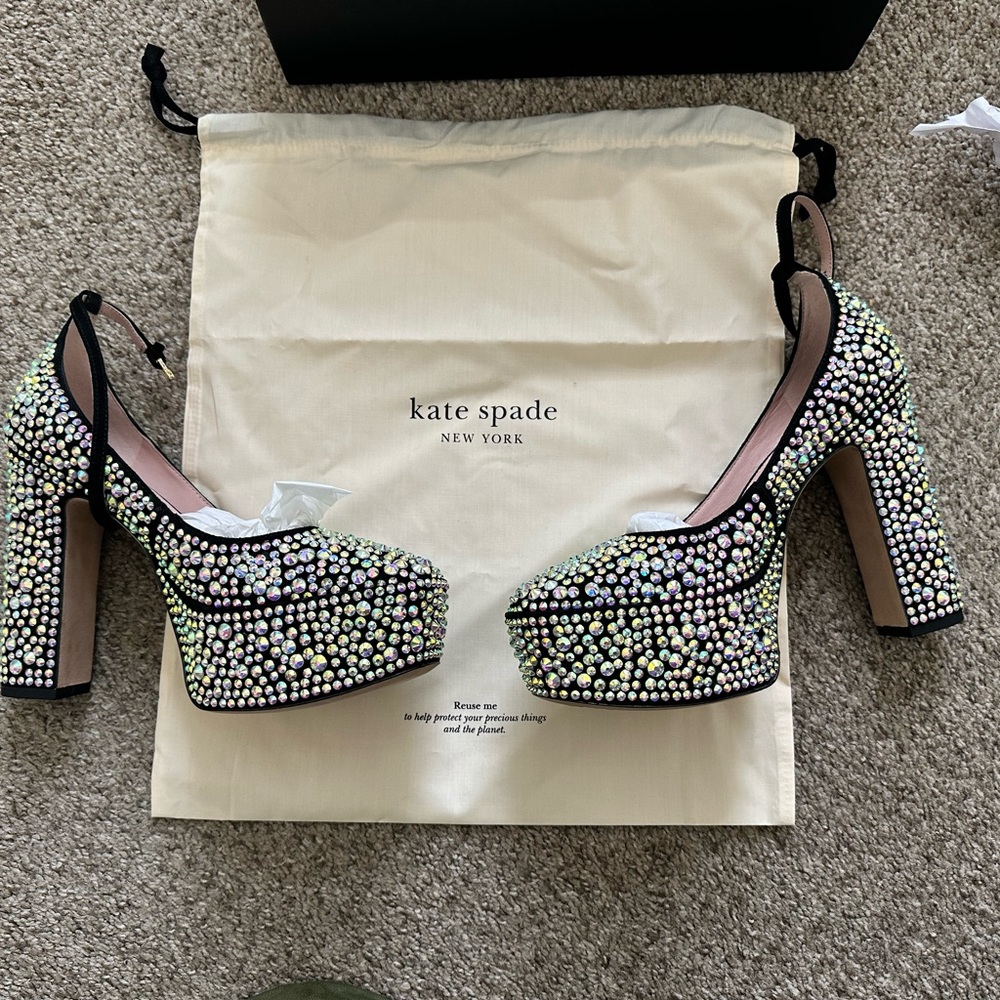 Brand new Kate Spade Gia Pave Platform heels
